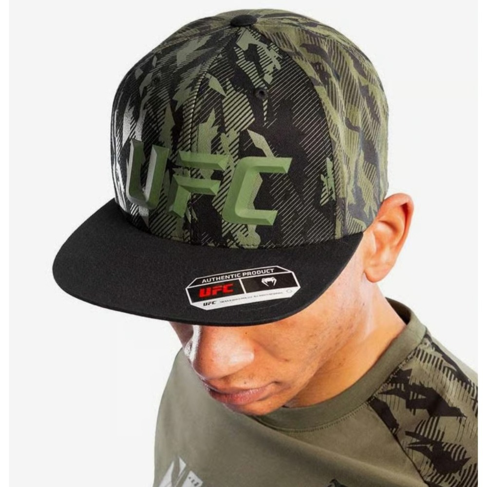 UFC VENUM MMA HAT CAP AUTHENTIC FIGHT NIGHT UNISEX WALKOUT HAT - CAMO KHAKI